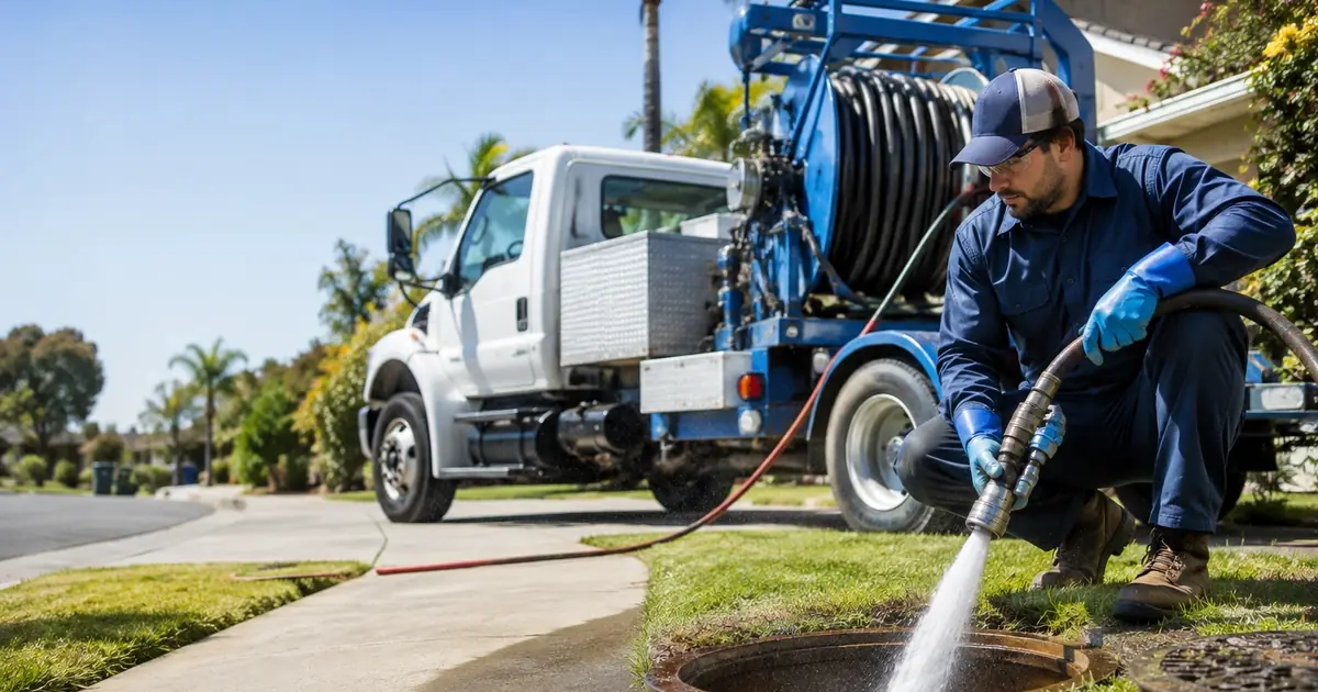 Hydro jet sewer cleaning Chino Hills