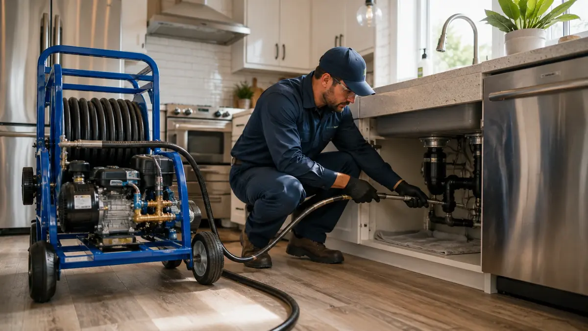 Kitchen Drain Hydro Jetting in Chino Hills